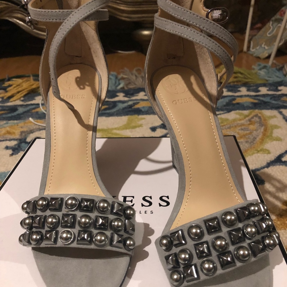GUESS - Petunia 2 Grey Stud Heels